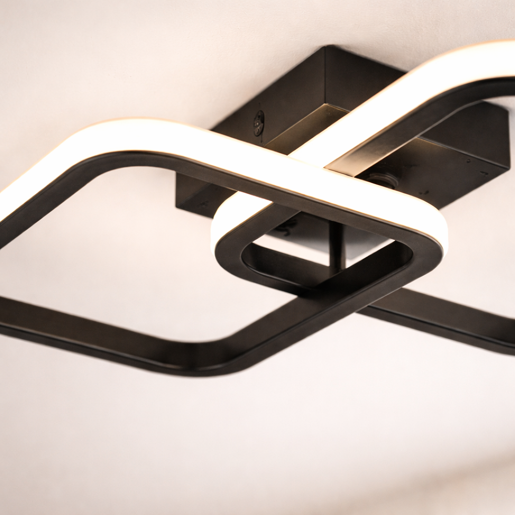 LED ceiling light geometric