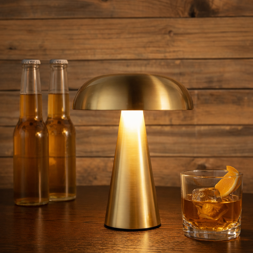 Lampe Champignon Tactile Rechargeable – Intensité Réglable