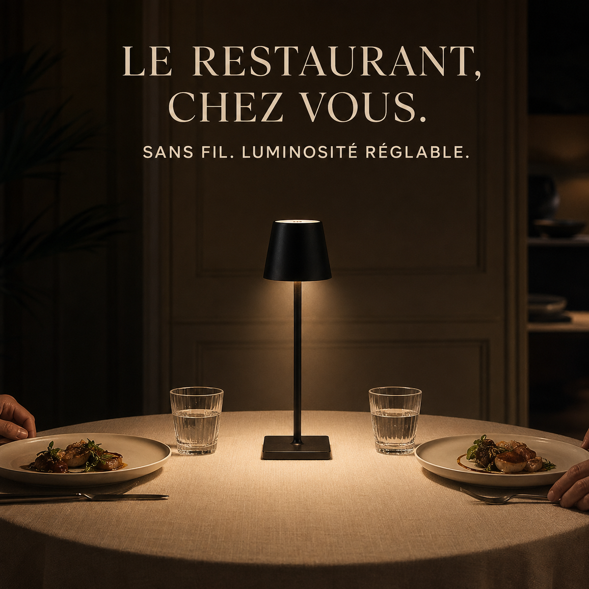 LAMPE NOMADE RECHARGEABLE — INTÉRIEUR & TERRASSE